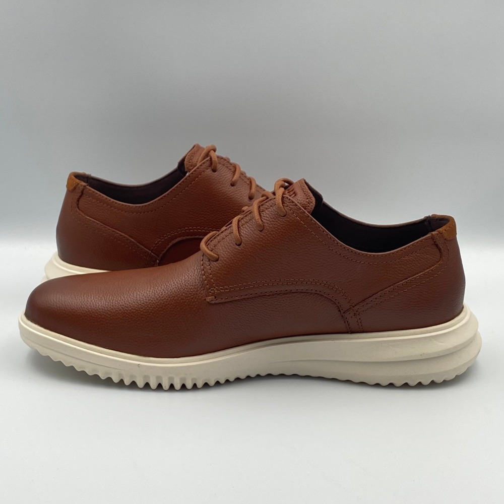 Cole Haan Grand+ Plain Toe Oxford British Tan Leather Shoes Men's 9.5 M C36935 - Picture 6 of 8